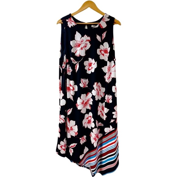 Dress Barn Dresses & Skirts - Coastal Summer Cruisewear Floral Womens Dress SZ 20 Old Money Fairycore Flowy